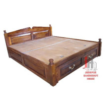 Sheesham Wood Double Bed